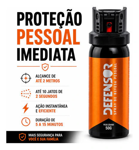 Spray De Pimenta Defesa Pessoal Defensor Piperina